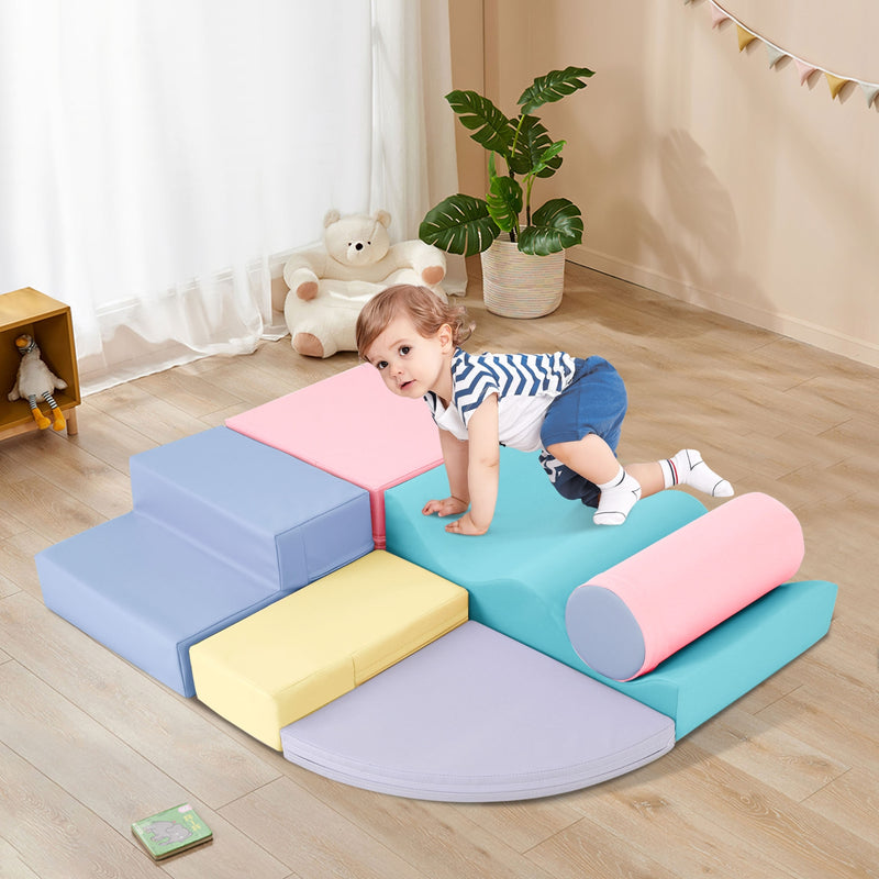 6-in-1 Soft Foam Playset for Toddlers & Kids Indoor Fun