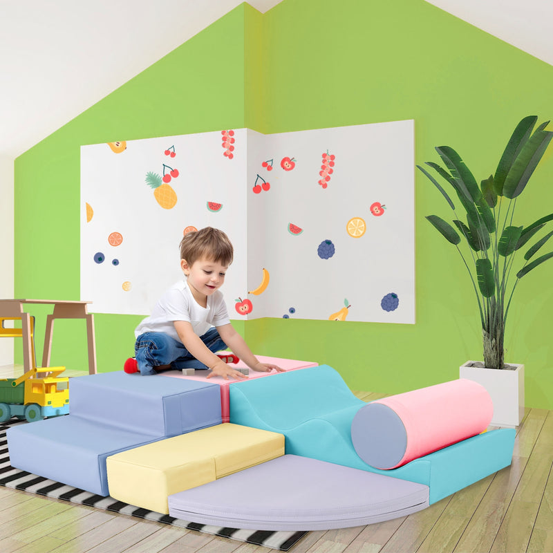 6-in-1 Soft Foam Playset for Toddlers & Kids Indoor Fun