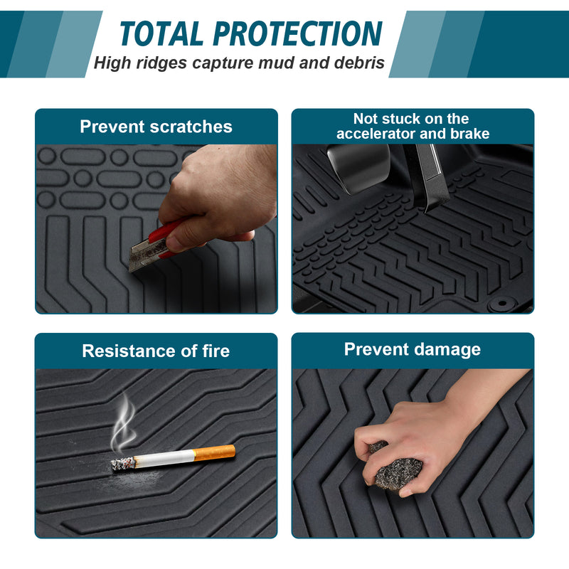TPE Rubber Floor Mats for 2012-2017 Equinox & GMC Terrain
