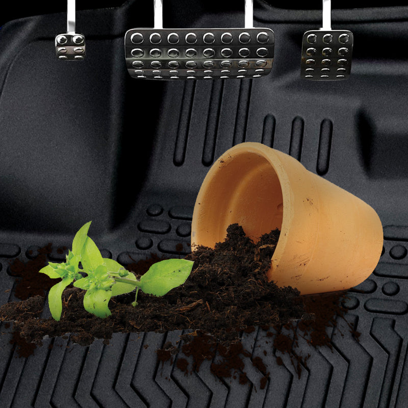 TPE Rubber Car Floor Mats For 18-23 Toyota Tacoma Double Cab