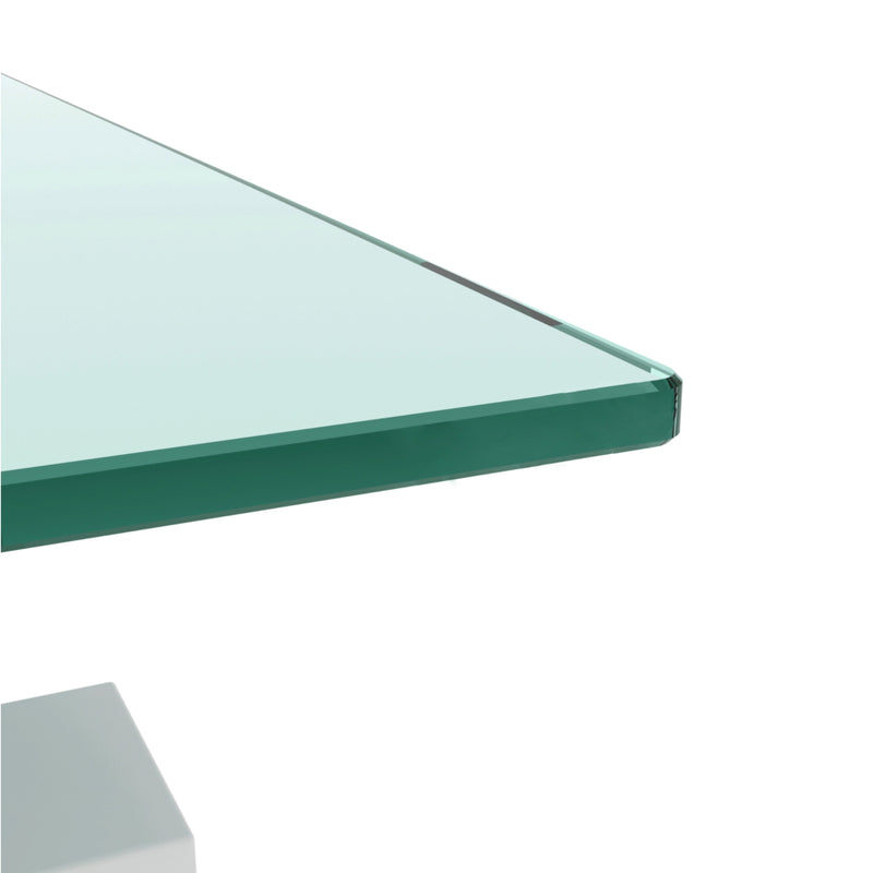 White Coffee Table - Modern Side Table for Living Room
