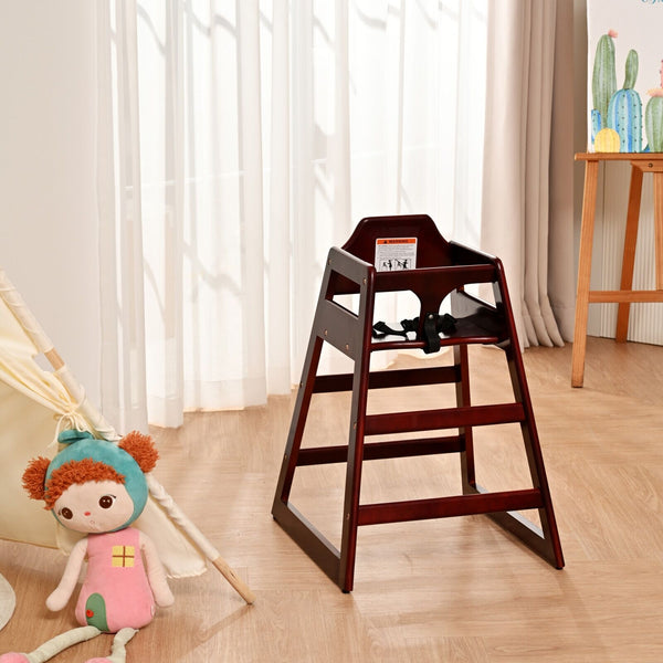 Wooden Baby Booster Chair - Portable & Easy to Clean
